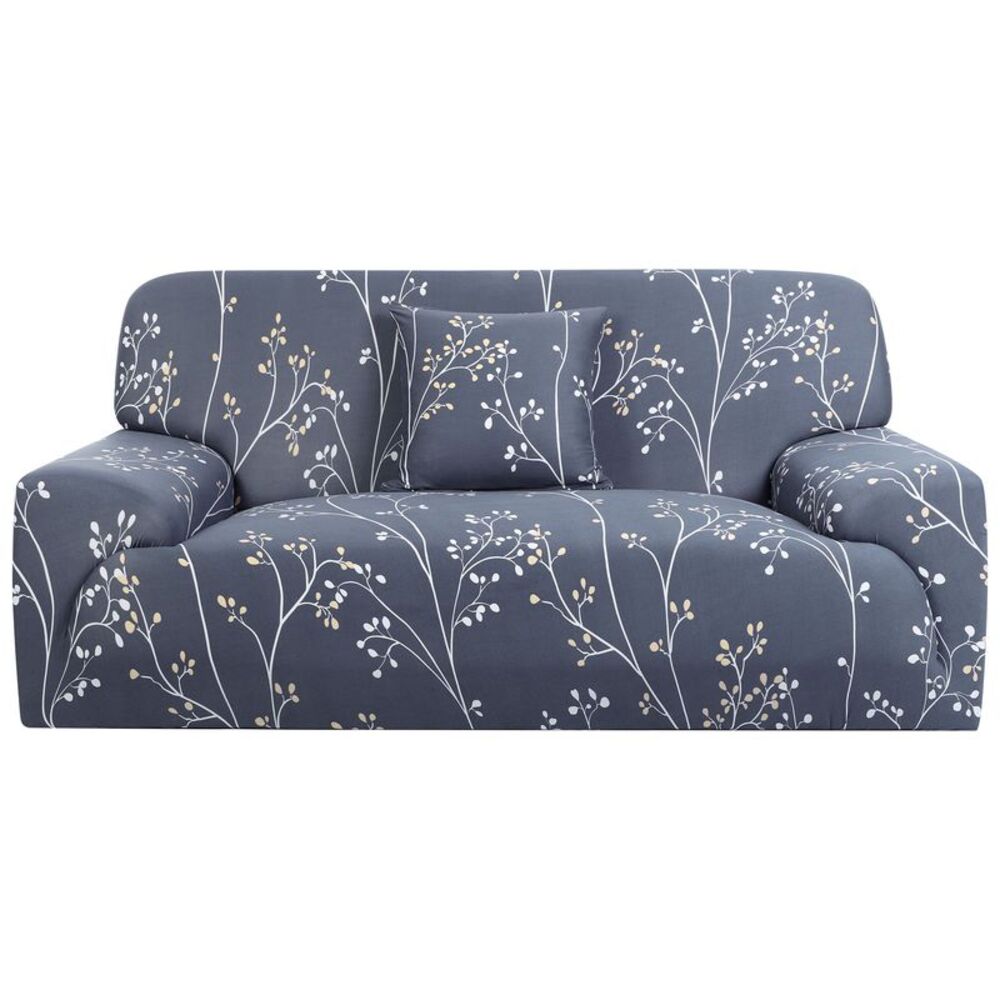 Printed Sofa Cover Stretch Couch Cover Slipcovers with One Pillow Case Large